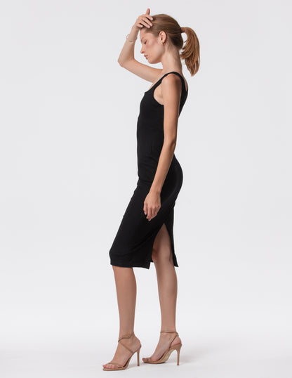The Palermo Square Neck Midi Dress