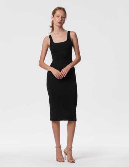 The Palermo Square Neck Midi Dress