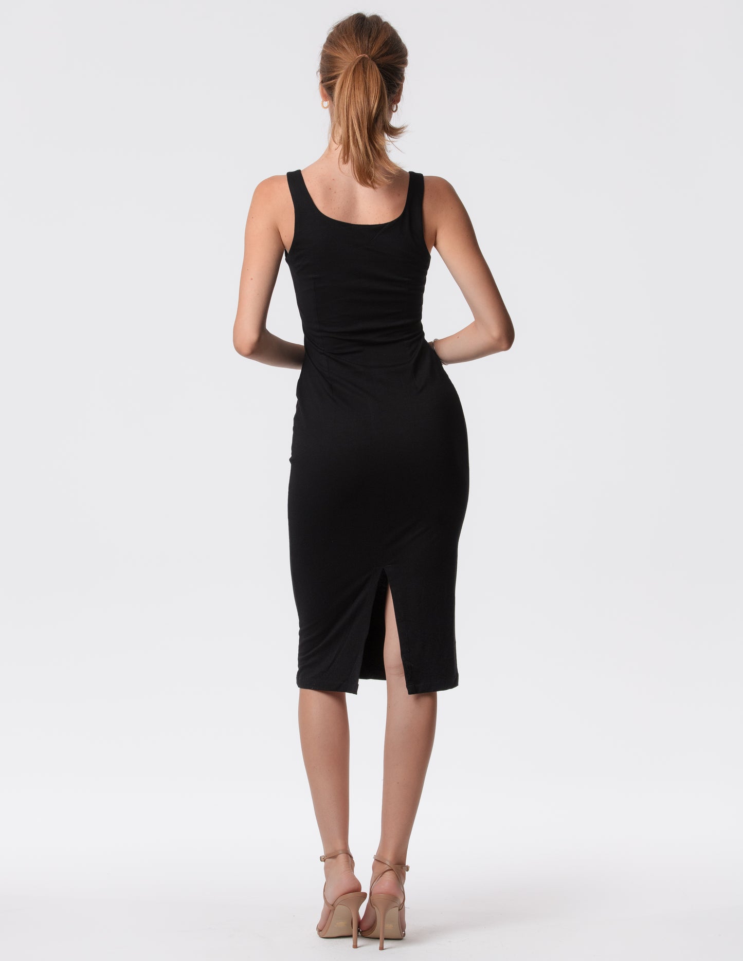 The Palermo Square Neck Midi Dress