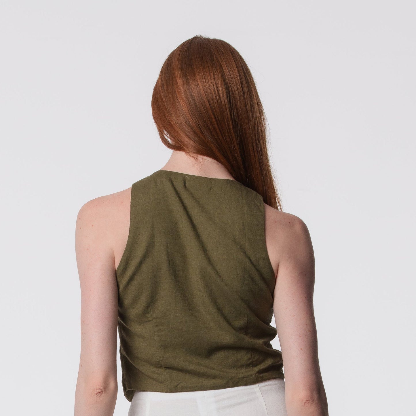 The Rachel Linen Blend Vest