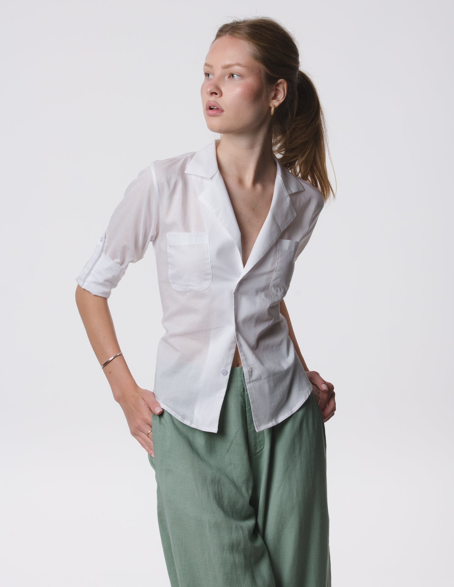 The Rachel Classic Cotton Shirt – Light & Sheer