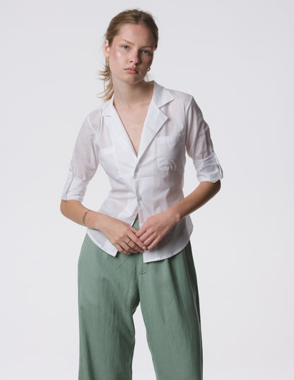 The Rachel Classic Cotton Shirt – Light & Sheer