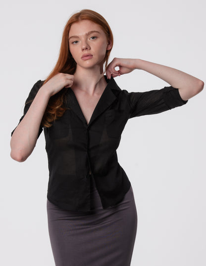 The Rachel Classic Cotton Shirt – Light & Sheer