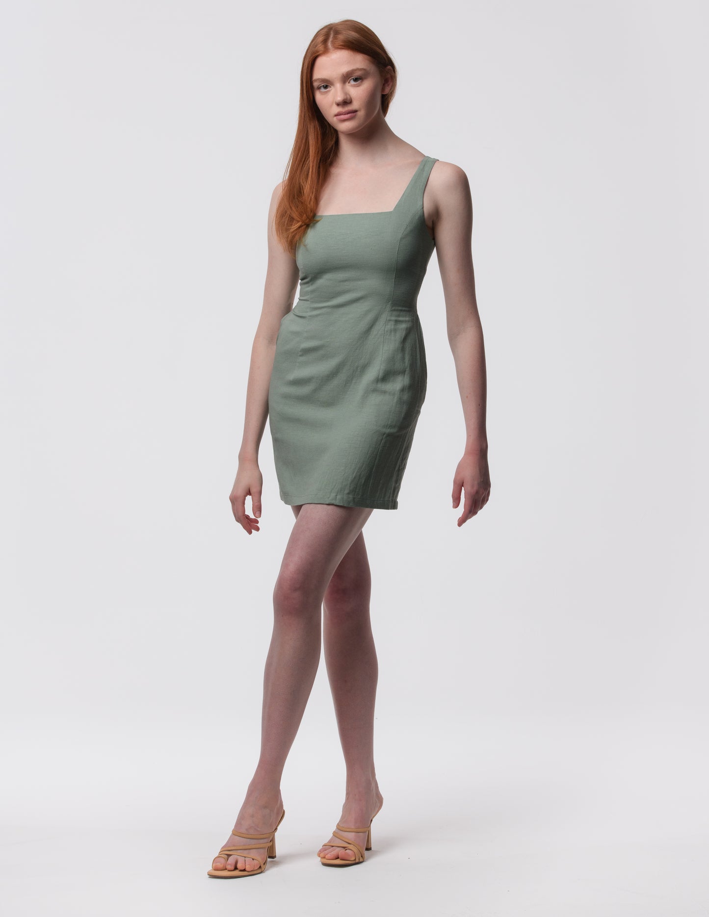 The Essential Square Neck Tunic Mini Dress