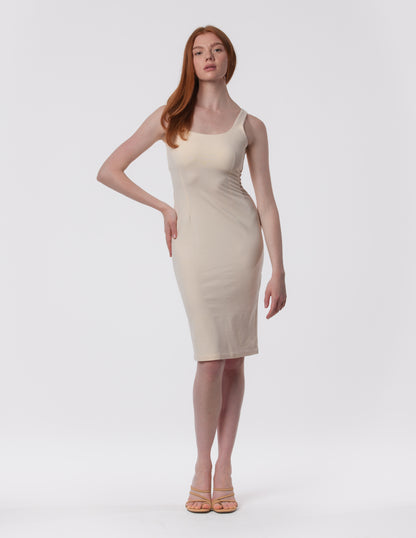 The Palermo Square Neck Midi Dress