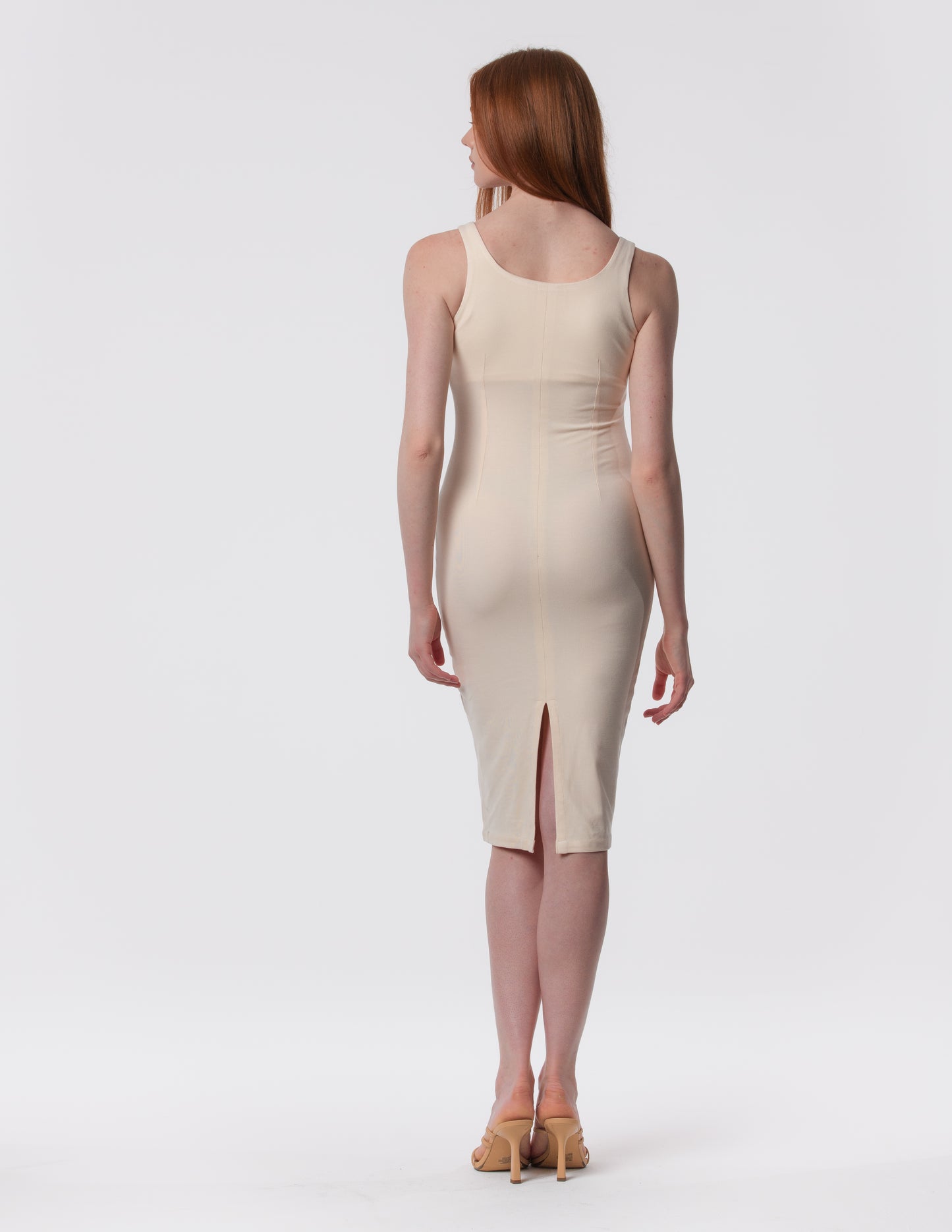 The Palermo Square Neck Midi Dress