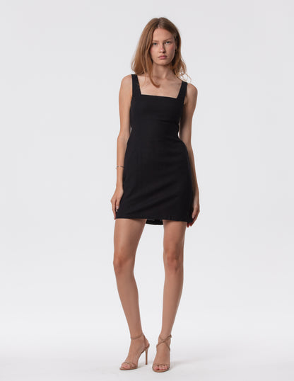 The Essential Square Neck Tunic Mini Dress