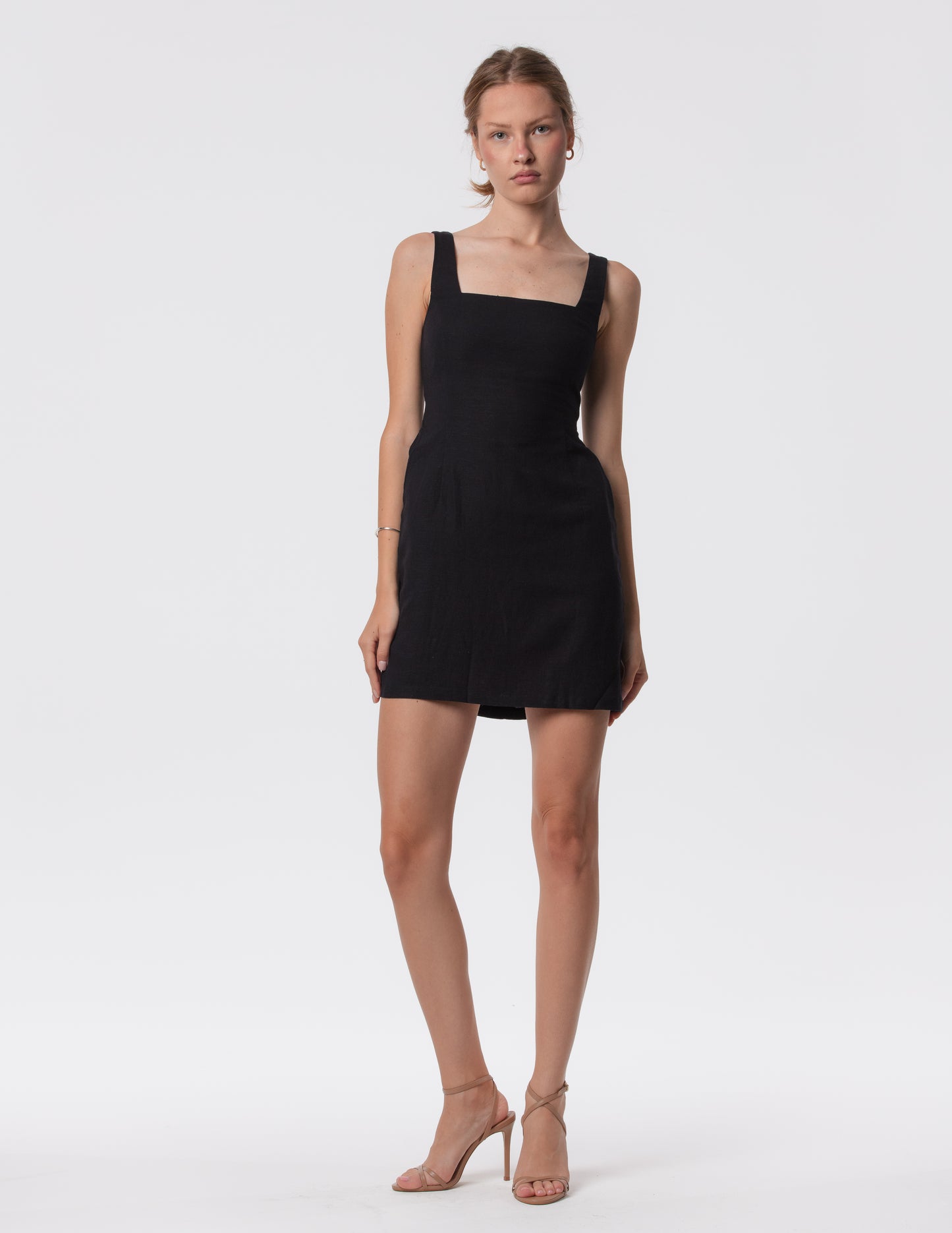 The Essential Square Neck Tunic Mini Dress