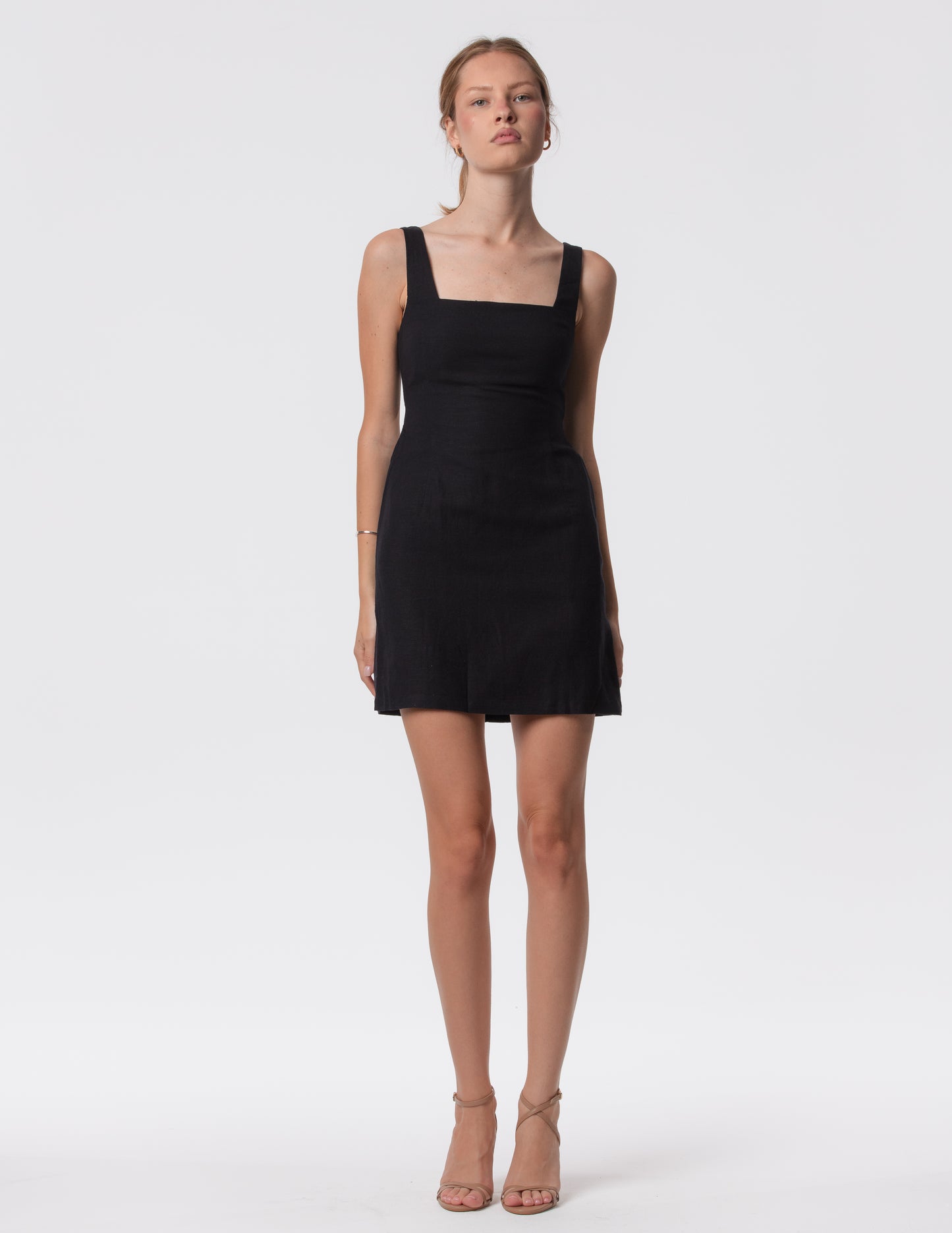 The Essential Square Neck Tunic Mini Dress