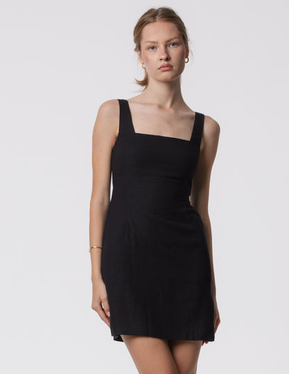 The Essential Square Neck Tunic Mini Dress