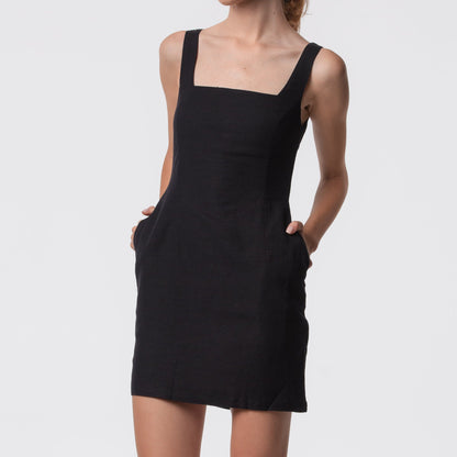 The Essential Square Neck Tunic Mini Dress