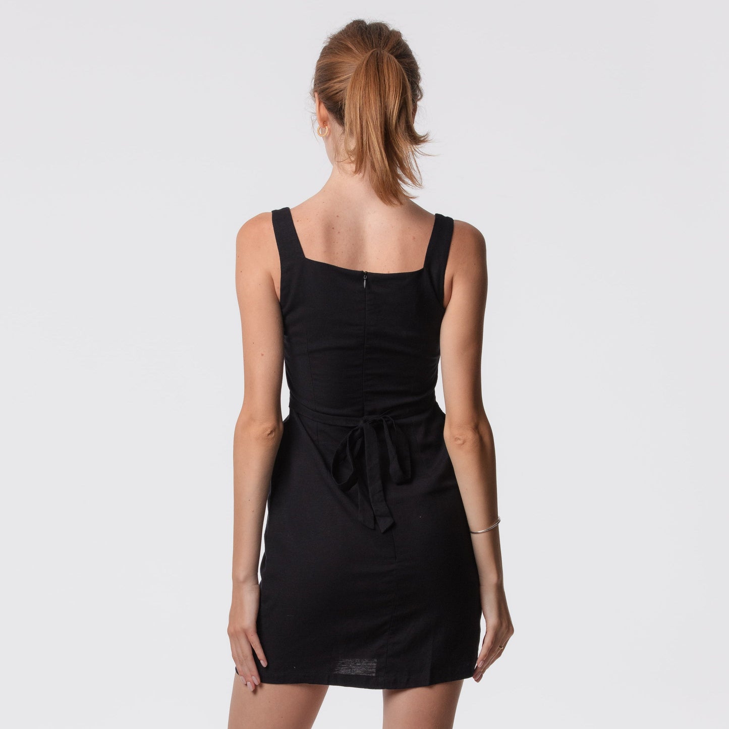 The Essential Square Neck Tunic Mini Dress