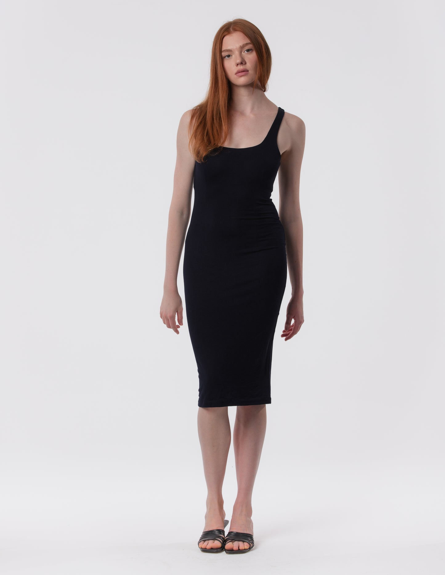 The Palermo Square Neck Midi Dress