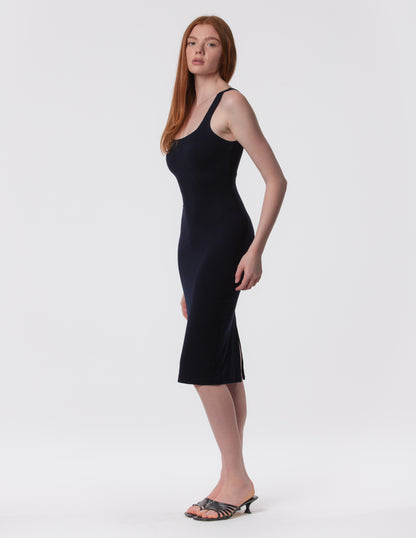 The Palermo Square Neck Midi Dress