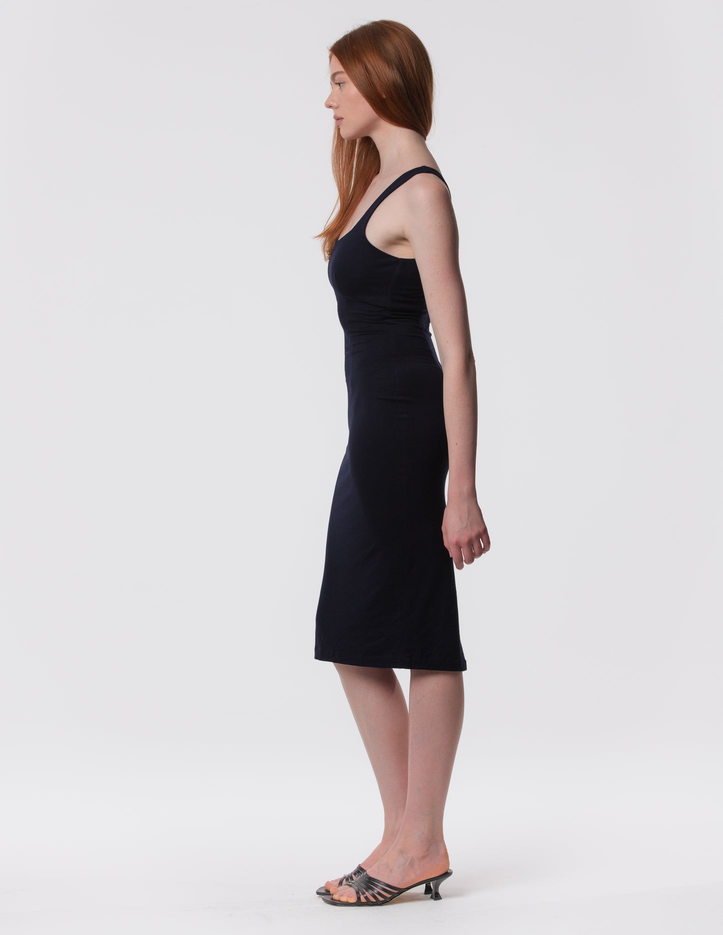 The Palermo Square Neck Midi Dress