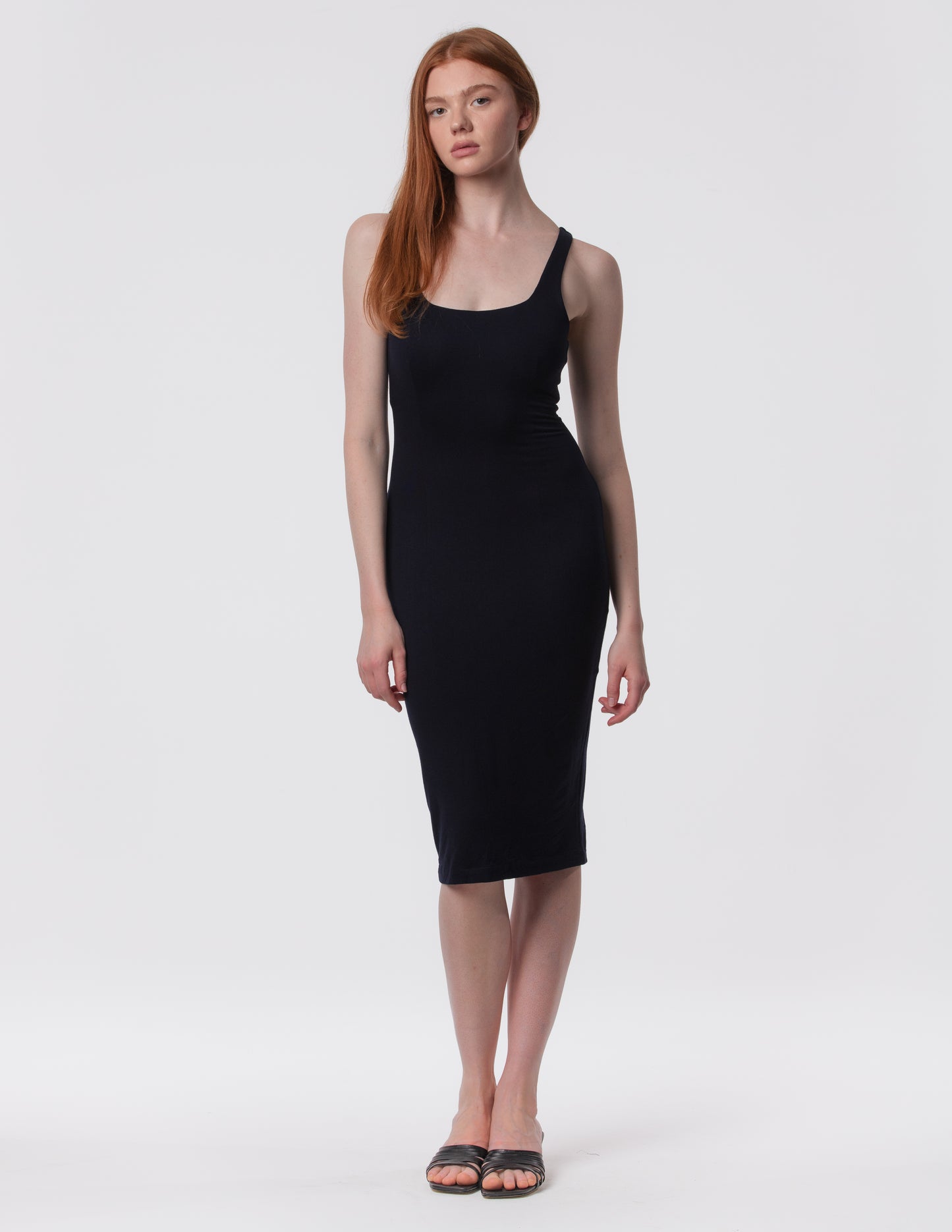 The Palermo Square Neck Midi Dress