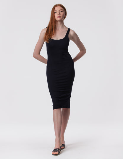 The Palermo Square Neck Midi Dress