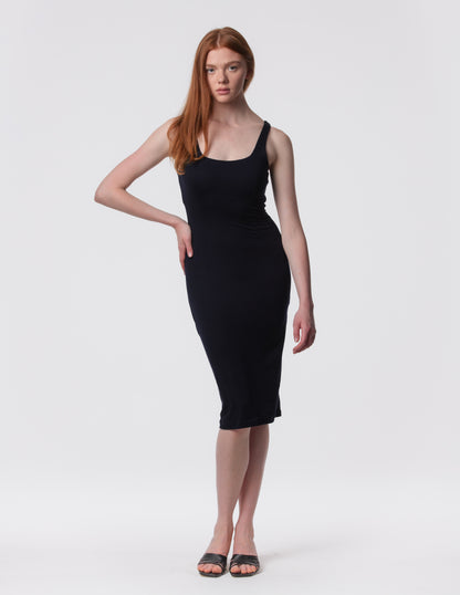 The Palermo Square Neck Midi Dress