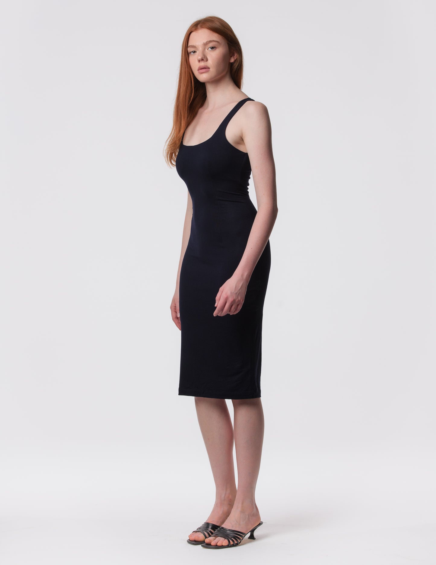 The Palermo Square Neck Midi Dress
