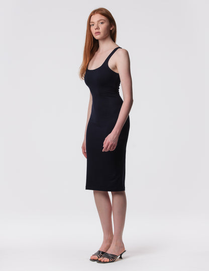 The Palermo Square Neck Midi Dress