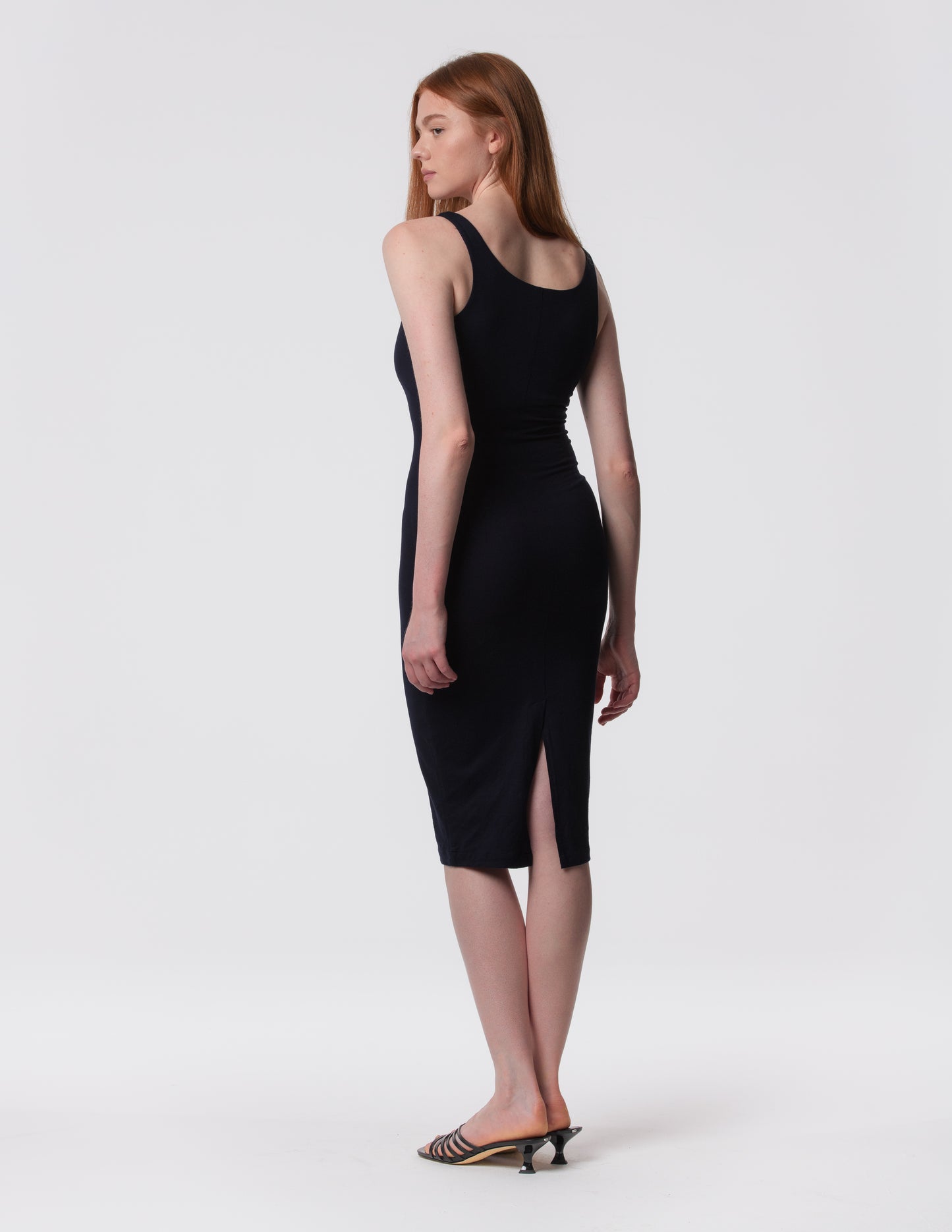 The Palermo Square Neck Midi Dress