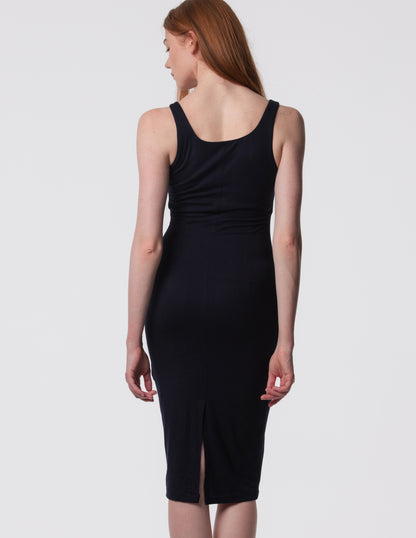 The Palermo Square Neck Midi Dress