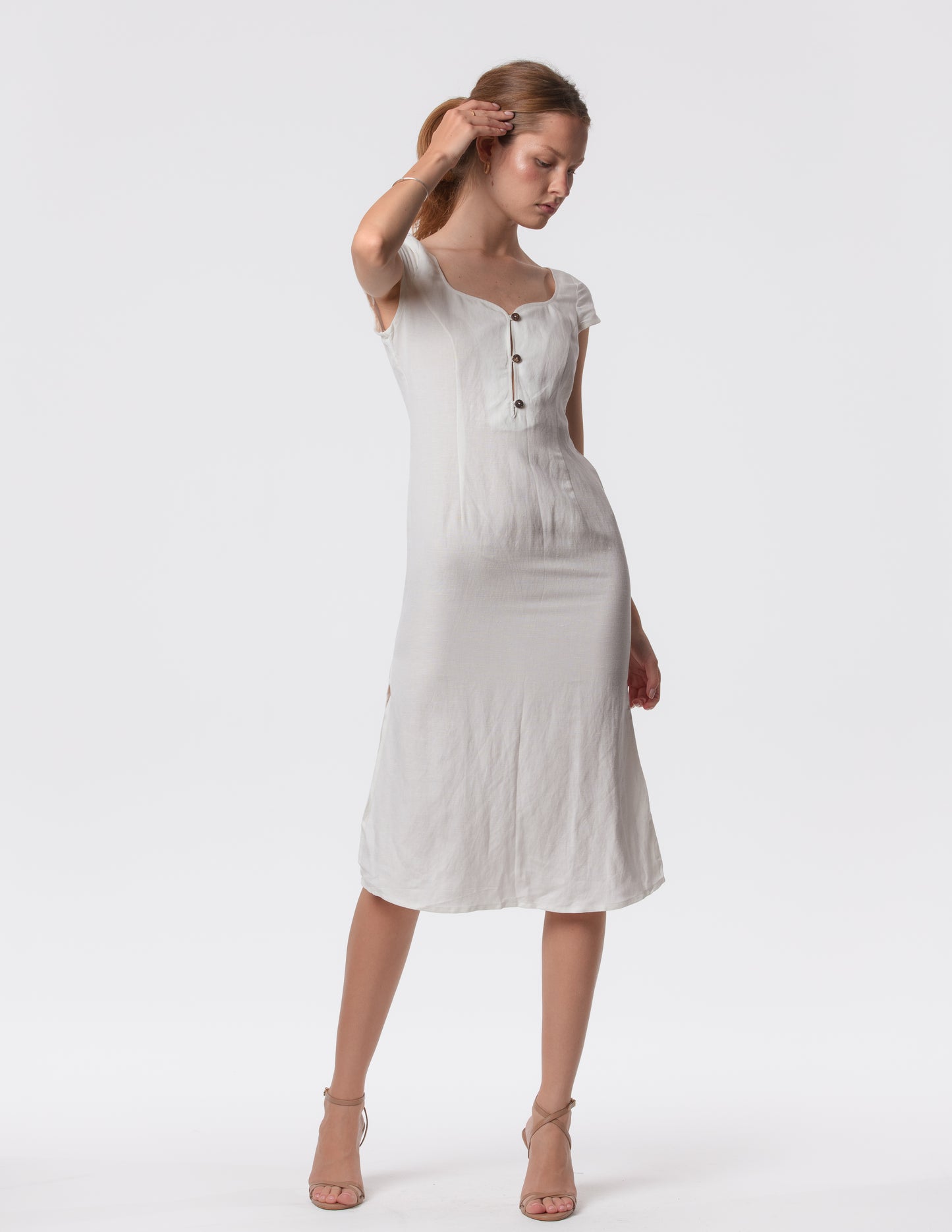 The Lily Midi - Linen midi dress