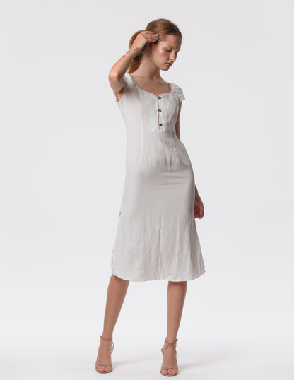 The Lily Midi - Linen midi dress
