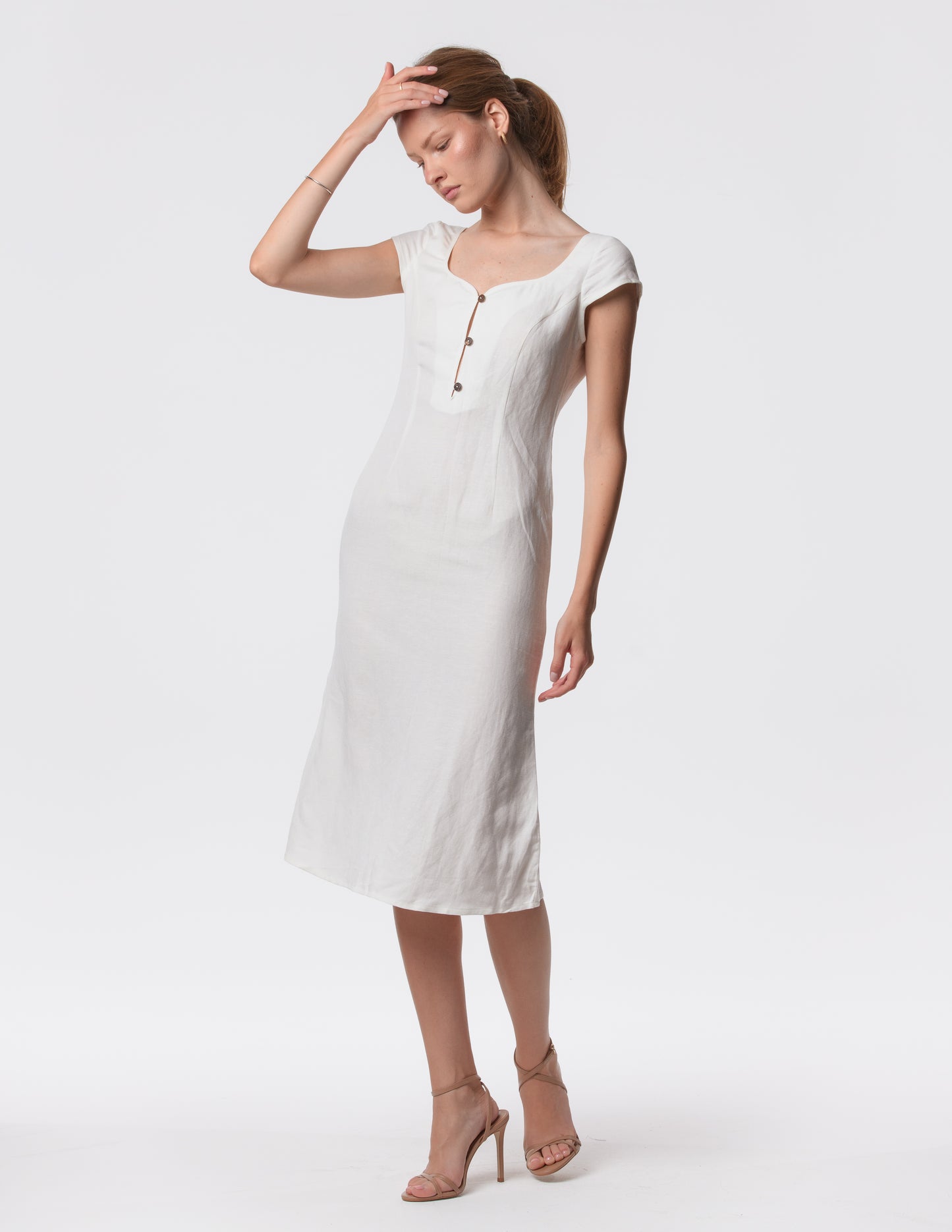 The Lily Midi - Linen midi dress