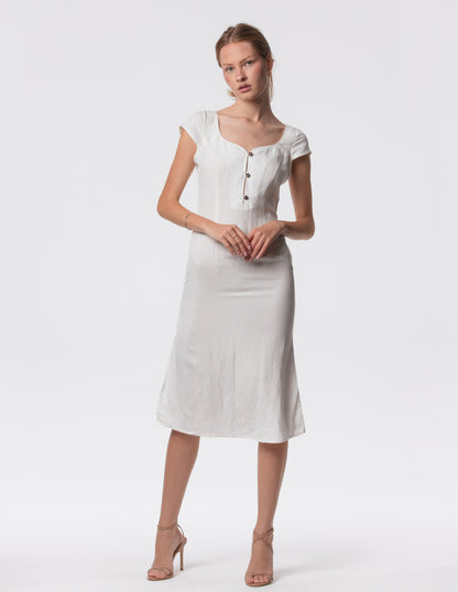 The Lily Midi - Linen midi dress