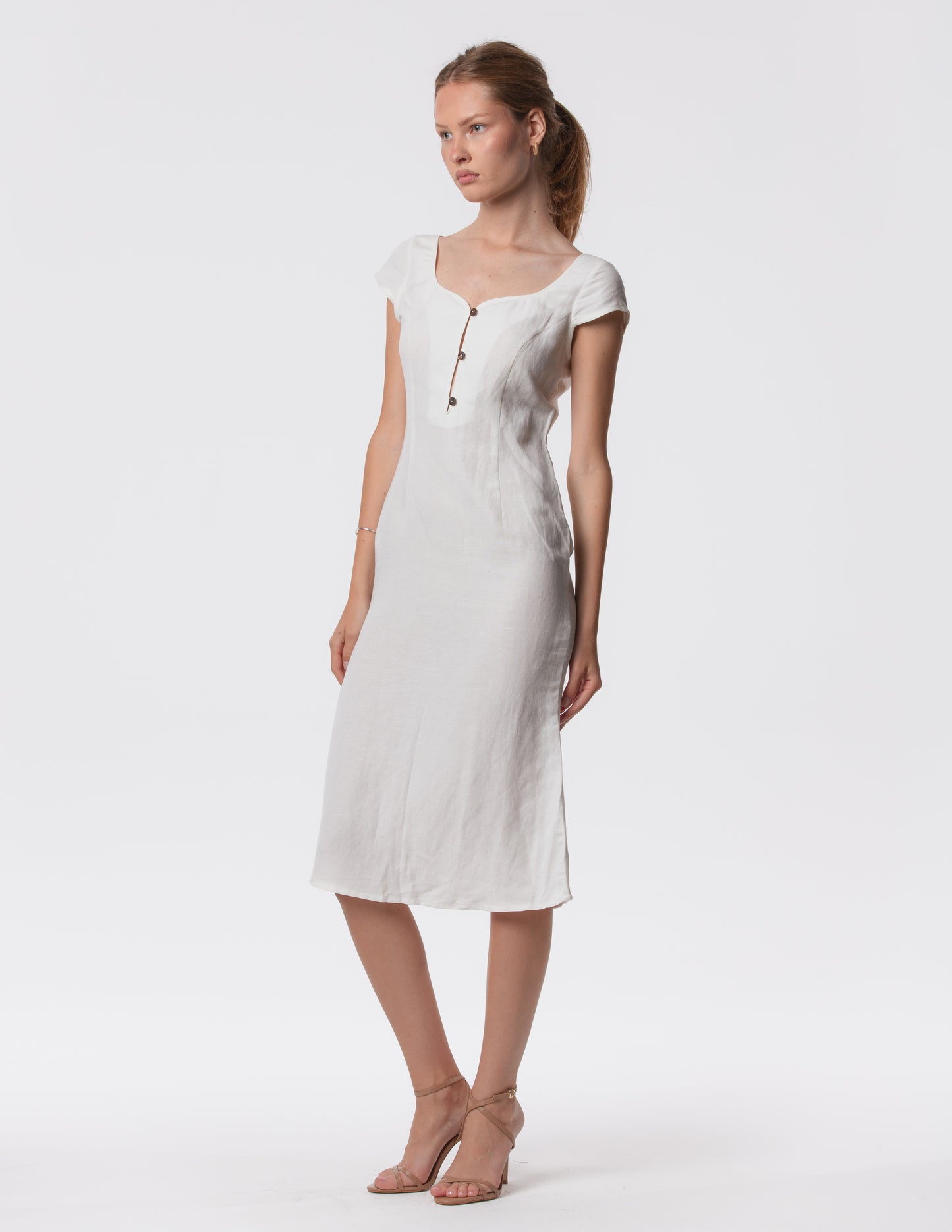 The Lily Midi - Linen midi dress