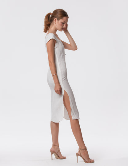 The Lily Midi - Linen midi dress