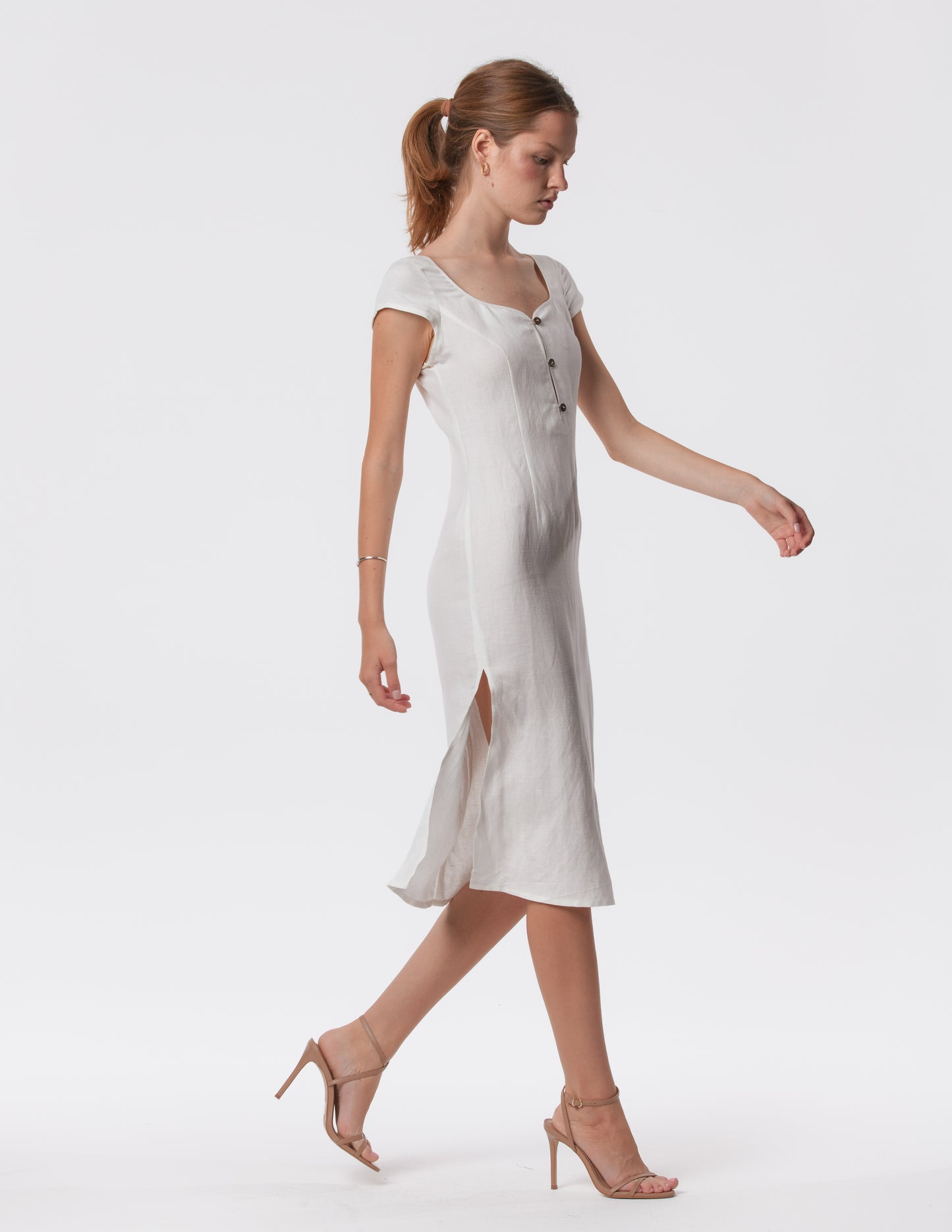 The Lily Midi - Linen midi dress
