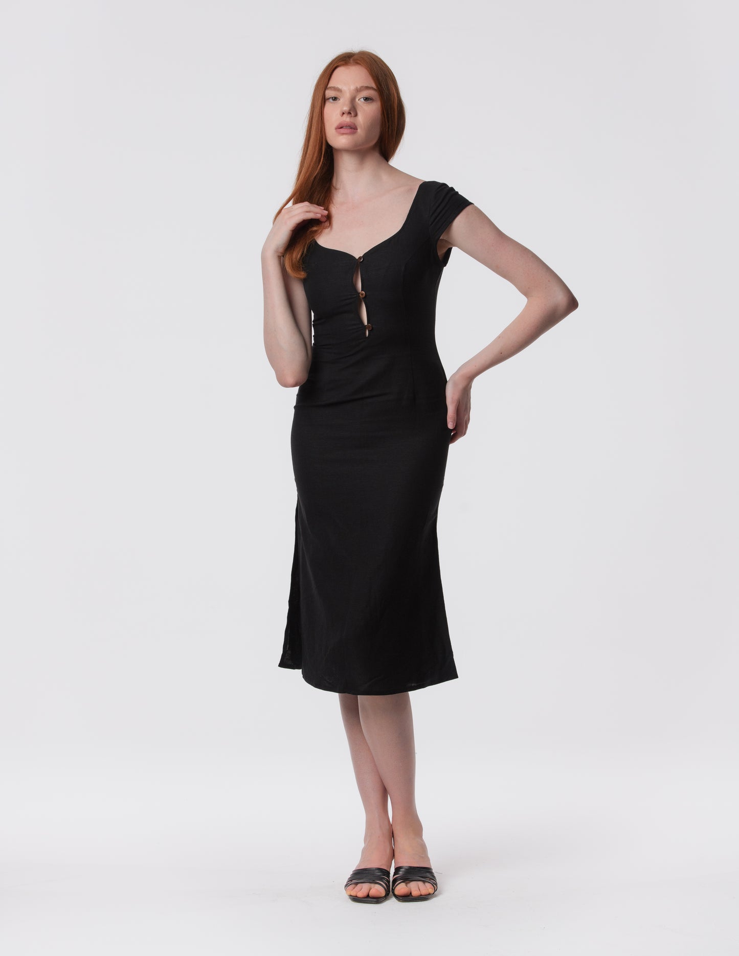 The Lily Midi - Linen midi dress