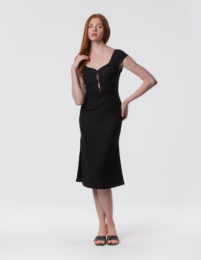 The Lily Midi - Linen midi dress