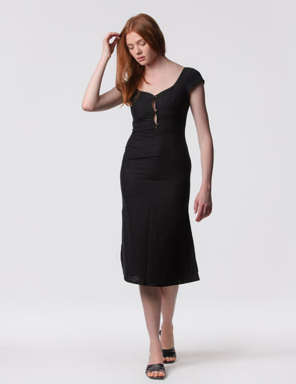 The Lily Midi - Linen midi dress