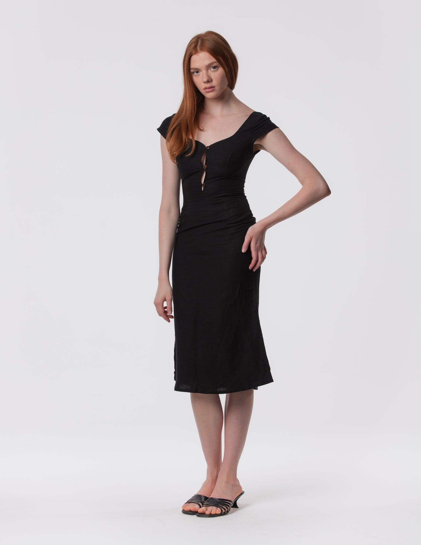 The Lily Midi - Linen midi dress