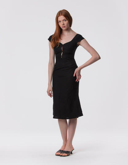 The Lily Midi - Linen midi dress