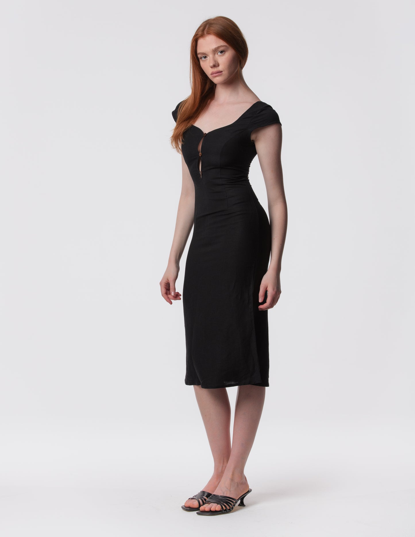 The Lily Midi - Linen midi dress