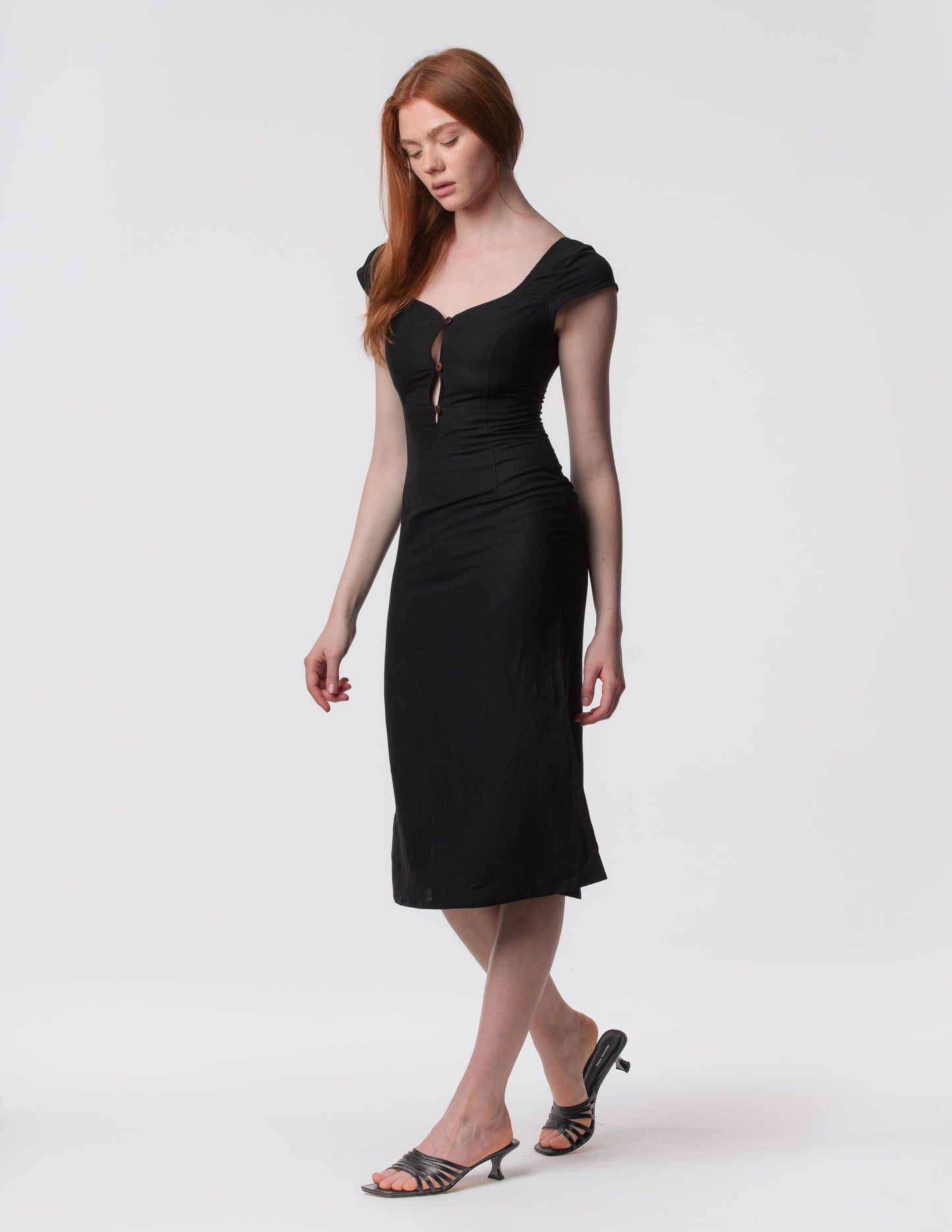 The Lily Midi - Linen midi dress