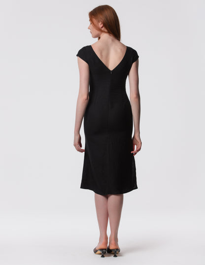 The Lily Midi - Linen midi dress